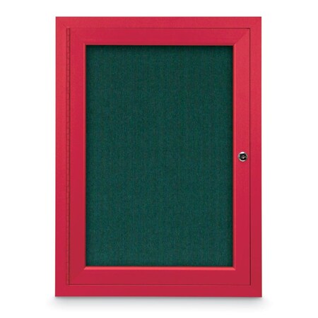 United Visual Products Slim Enclosed Corkboard, 11"x13-1/2", White Alum Frame/Black UVEB1113-WHITE-BLACK